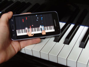 Piano Tutorials using smart phone