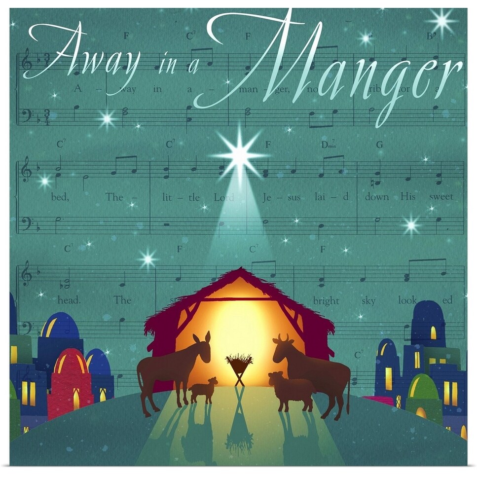 Poster Away In A Manger